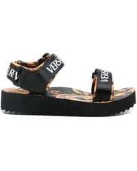 Versace Jeans Couture - Logo-Strap Sandals - Lyst