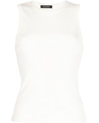 Goldsign - Sleeveless Ribbed-knit Tank Top - Lyst