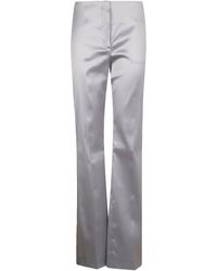 Sportmax - Pantalones de vestir con acabado satinado - Lyst