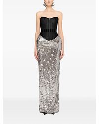 Nissa - Sequin-Embellished Corset Gown - Lyst