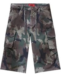 424 - Bermudas cargo con motivo militar - Lyst