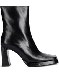 Jeffrey Campbell - Square-Toe Zip-Up Ankle Boots - Lyst