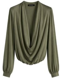 Yigal Azrouël - Victoria Draped Blouse - Lyst