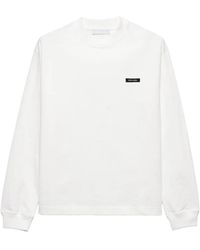 Prada - Long-Sleeved Cotton T-Shirt - Lyst
