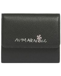 Marni - Leather Flap Cardholder With Mending - Lyst
