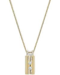 Loraida - Small Blade Diamond Necklace - Lyst
