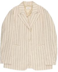 Slowear - Pinstripe-Pattern Notched-Lapels Blazer - Lyst