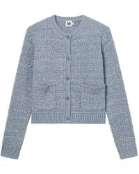 B+ AB - Tweed-Effect Button-Up Cardigan - Lyst