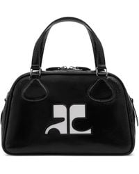 Courreges - Re-Edition Naplack Bowlingtasche - Lyst