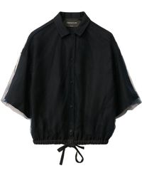 Fabiana Filippi - Midnight Linen And Viscose Shirt - Lyst