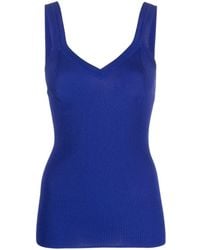 P.A.R.O.S.H. - V-neck Knitted Sleeveless Top - Lyst