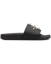 Giuseppe Zanotti Brett stud-embellished slides - Noir