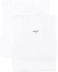 Carhartt - Fine-ribbed Tank Top (pack Of Two) - Lyst