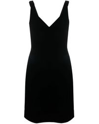 Emporio Armani - V-neck Sleeveless Dress - Lyst