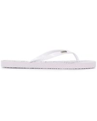 Calvin Klein Flip-Flops mit Logo - Weiß