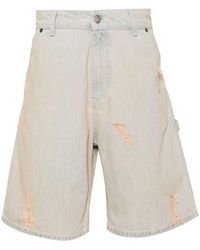 MSGM - Pantalones vaqueros cortos de talle medio - Lyst