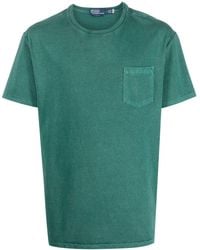Polo Ralph Lauren - T-shirt en coton à poche poitrine - Lyst