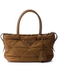 Prada - Padded Re-Nylon Medium Tote Bag - Lyst