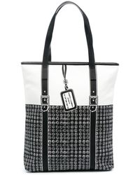 10 Corso Como - Geometric-print Panelled Shoulder Bag - Lyst