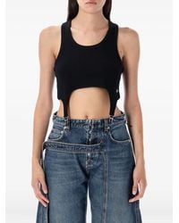 Jean Paul Gaultier - Ribbed Garter Tank Top - Lyst