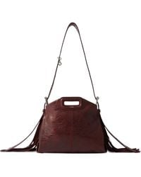Maje - Miss M Mini Cracked Leather Bag - Lyst