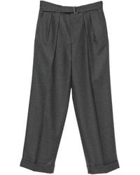 Officine Generale - Nash Plooibroek Met Ceintuur - Lyst