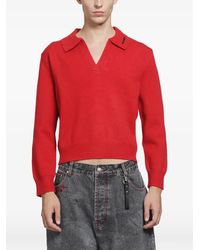 DAGGER - Cropped Knit Sweater - Lyst