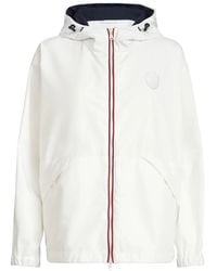 Brunello Cucinelli - Nylon Hooded Outerwear Jacket With Logo - Lyst