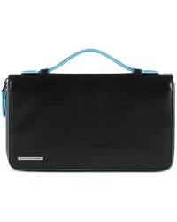Piquadro - Zip-Around Leather Travel Document Holder - Lyst
