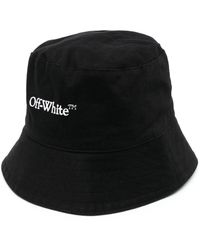 Off-White c/o Virgil Abloh - Logo-embroidered Bucket Hat - Lyst