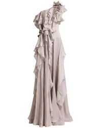 Gemy Maalouf - Robe Volantée À Une Épaule - Lyst