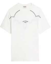 Zadig & Voltaire - T-Shirt aus Bio-Baumwolle - Lyst