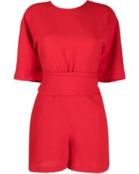 Ba&sh Dance Vバック ロンパース - レッド