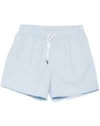 Fedeli - Madeira Sakar-Patterned Swim Shorts - Lyst