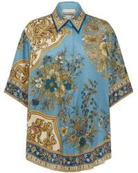 ALÉMAIS - Camicia Con Motivo A Fiori - Lyst