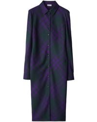 Burberry - Blousejurk Met Ceintuur - Lyst