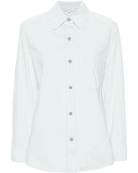 Vince - Classic-Collar Denim Shirt - Lyst