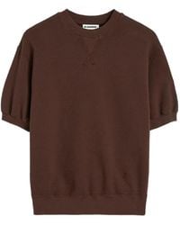 Jil Sander - Katoenen Badstof T-Shirt - Lyst