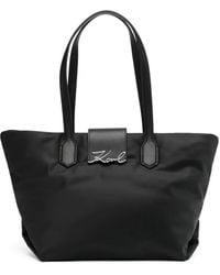 KARL LAGERFELD - K/Signature Tote Bag - Lyst