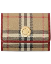 Burberry - Kleines Portemonnaie Mit Karomuster - Lyst