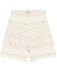 Bye - Pantalones Cortos Con Motivo Geométrico - Lyst