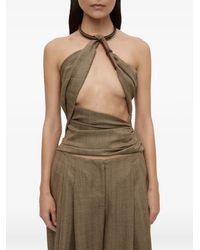 Christopher Esber - Chime Herringbone Halter Top - Lyst