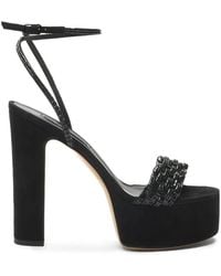 Casadei - Godyva Crystal-Embellished Sandals - Lyst