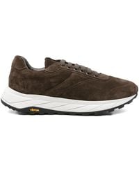 Corneliani - Baskets En Daim À Lacets - Lyst