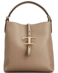 Tod's - Mini T Timeless Bucket Bag - Lyst