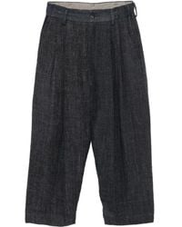 Ziggy Chen - Linnen Broek - Lyst