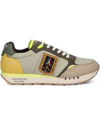 Aeronautica Militare - Embroidered-Logo Retro Sneakers - Lyst