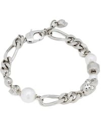 McQueen - Kettenarmband Mit Totenkopf - Lyst
