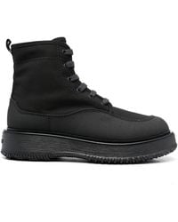 Hogan - Untraditional Lace-Up Ankle Boots - Lyst