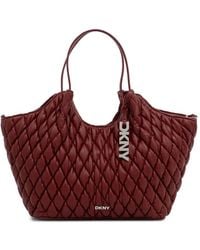 DKNY - Paula Quilted Leather Tote Bag - Lyst